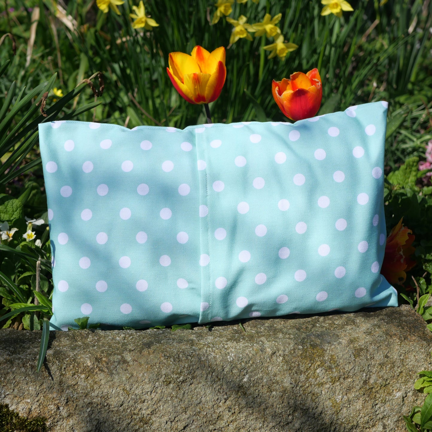 Housse de coussin +Pois Jade+